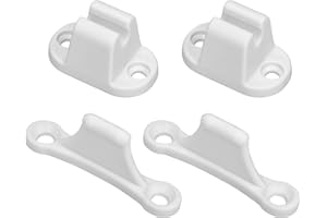 ‎XIUMESO Xiumeso 2 Stück Türfeststeller für Wohnwagen und Wohnmobil, Wohnwagen Türhalter, Kunststoff T-förmige Türstopp, Wohnmobil Zubehör, Türhalterung Clip Kit für Wohnmobil oder Wohnwagen, Boot (Weiß)