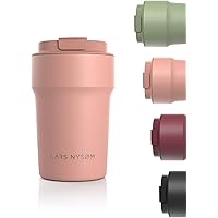 LARS NYSØM Thermo Kaffeebecher-to-go 380ml | BPA-freier Travel Mug 0.38 Liter mit Isolierung | Auslaufsicherer Edelstahl…
