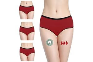 NOBLOOD Bragas Menstruales absorbentes = 2 tampones - Lavables - Algodón - Ecológicas - Menstruación - Bragas de reglas Flujo Periódico de moderado a abundante - Incontinencia - Protección de Fugas de Orina