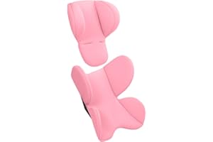 Zasdvn Support de tête de siège d'auto pour nouveau-né, insert de siège d'auto pour bébé - Coussinets doux pour poussette - Coussin d'insertion de siège de cou de tête, appui-tête de soutien de corps,