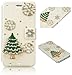Produktbild Xifanzi Weihnachten Brieftasche PU Ledertasche für iPhone 7/8 4.7"Handschlaufe Schutzhülle iPhone 7/iPhon 8 Flip Case Strass Bling Bling Christmas tree Entwurf Muster Bookstyle Lederhülle Mit Kartensteckplätzen Nettes Magnetisches Schützend Handytaschen für Apple 4.7" iPhone 7/ iPhone 8 - Weiß
