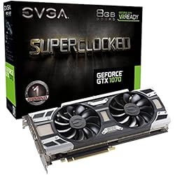 - EVGA GeForce GTX 1070 SC GAMING ACX 3.0 Tarjeta gráfica (8 GB GDDR5, LED, DX12 Soporte OSD PXOC)