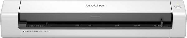 Brother DS-740D Document Scanner, USB 3.0, DSMobile, Portable, 2 Sided Scanning, 15PPM, A4 Scanner, Includes Micro USB Cable, White - 1
