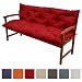 Produktbild Beautissu Bankauflage Flair BR ca 150x50x50cm bequemes Bank Polster & Rücken-Kissen als Gartenbank Auflage Rot