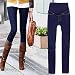 TOOGOO(R) Women Skinny Maternity Jeans Pencil Pants Blue L