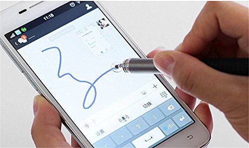 centrawin [2 in 1 Ipad Stylus Pen] Kapazitiven Stift rund dünn Spitze Disc Touchscreen Stift mit Mini Disc für iPad Pro 2 3 4 mini Air 2 iPhone 7 6S 5S Mehr Genauigkeit violett violett Einheitsgröße - 5