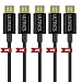 Produktbild Micro USB Kabel ULTRICS®[2M/6FT] 5 Pack Premium USB 2.0 Ein Stecker zu Micro B EMI & EMV Abschirmung Metallgeflecht, Folie, vergoldet Daten Sync Aufladung Micro USB Kabel Android, Samsung, Tablets, PS4, XBOX One