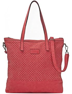 Damen Handtasche - XXL Shopper mit abnehmbarem Schultergurt - DIN A4 fähiges Format 40,5 x 40,5 x 2,5 cm - Umhängetasche...