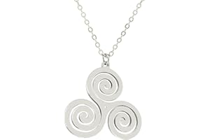 Only faith Collar Para mujer Nudo de Bruja Acero Inoxidable colgantes amuletos Celta trisquel Sello del arcángel. Talismán protección, Geometría sagrada, Metatrón