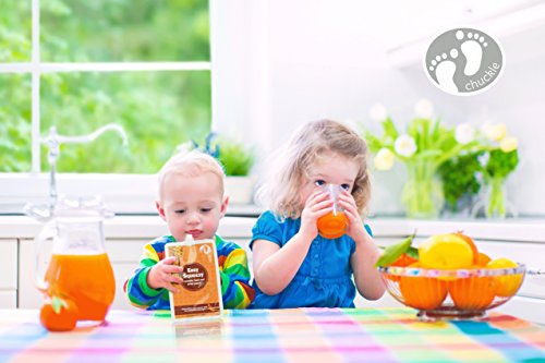 Chuckle – Essensbeutel / Quetschbeutel – 170 ml – wieder verwendbar und auslaufsicher – eignet sich für Kinder jedes Alters – 10er Packung - 7
