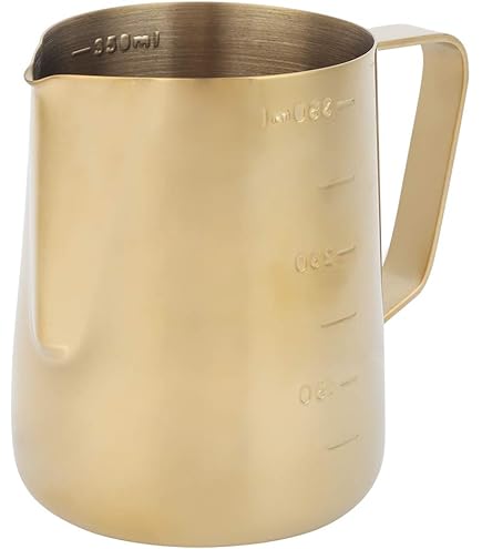 APS 10305 – Gieter / melkkan FLOW, 18/8 roestvrij staal, PVD-coating, vintage look, 150 ml, 6 cm, hoogte 6,5 cm