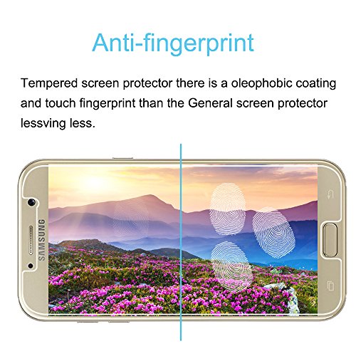 VIFLYKOO Samsung Galaxy A3 2017 Pellicola Protettiva 2-Pack Vetro Temperato 9H Premio di Protezione Schermo per Galaxy A3 2017 Smartphone Flim Protection (Nessuna Copertura Completa)