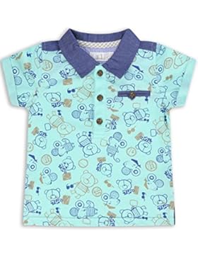 The Essential One - Baby Kinder Jungen Poloshirt / Polo / Polohemd - Grün/Blau - EOT191