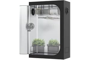 THE HOOKAH The Grow Deluxe D600 Growzelt 120x60x180 cm - Indoor Anbauzelt mit herausnehmbarer Wanne, hochreflektierendes Mylar licht- und wasserdicht