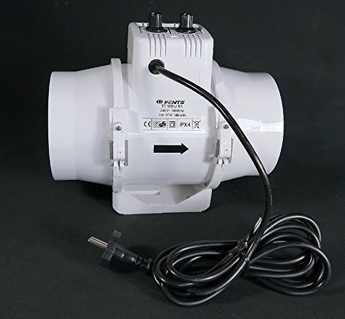 Vents Rohrlüfter TT125UR1, Ø 125mm 280 m³/h, m/Fancontroller - 2