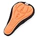 Produktbild sourcingmap® 30cm lang orange weich Schwamm Abdeckung Kissen Auflage für Fahrrad Sattel