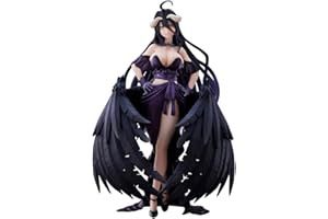 ANJINGUANG Albedo Figur Anime stehend schwarzes Kleid Stil Sammlerstück Statue Zimmer Tischplatte Auto Dekoration Teenager Geschenk PVC 20 cm