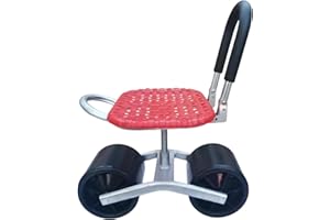 Furtryvl Siège de Jardin à roulettes, Tabouret de Jardin à roulettes,Tabourets de Jardin rotatifs pour Le Jardinage, Chaise de Jardin à Hauteur réglable | Roulement en Douceur, poignée de Direction,