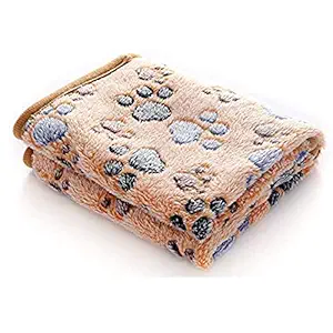 HIGHROCK Pet Blanket for Small Cats & Dogs Thick Sleep Mat, Pet Dog Cat Puppy Kitten Soft Blanket Doggy (L, Brown)