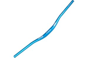 WAKE Guidon VTT Aluminium Alliage 31.8 * 720 mm Guidon Vélo Route Cintre VTT Extra Long Cintres Cyclisme Relevé 30mm Riser Bar Manubrio Bici (Bleu)