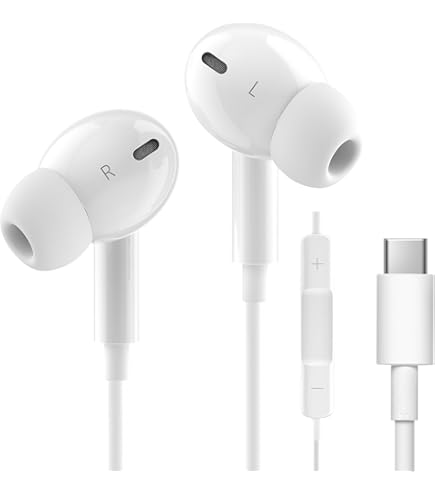 PALOVUE USB Type C Hoofdtelefoon in Ear Oortelefoon Oordopjes met Microfoon en Volumeregeling Compatibel met Google Pixel Samsung Oneplus Huawei Sony MacBook Zwart PALOVUE USB Type C Hoofdtelefoon in Ear Oortelefoon Oordopjes met Microfoon en Volumeregeling Compatibel met Google Pixel Samsung Oneplus Huawei Sony MacBook Zwart