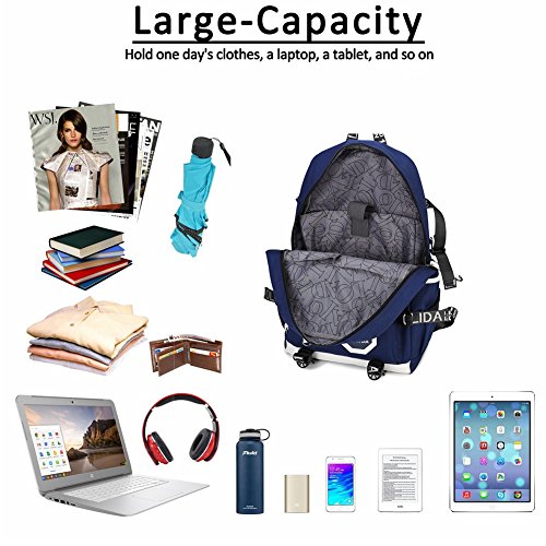 Laptop-Rucksack -19 Zoll-Reise-Rucksack, wasserdichter heller Kursteilnehmer-Rucksack, Zweiwegmetallreißverschluß-Art- und Weisebeiläufiger Rucksack, Spielraum, Arbeit, Weg Verwendbar - 2