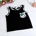 Internet Newborn Baby Infant Boys Girls Outfit Vest Tops+Shorts Clothes for 1-3 Years Old (12-18Months, Black)