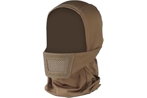 Shanyingquan Vollgesichtsmaske Balaclava, Taktische Maske mit Kapuze, Kombiniert mit Helm/Airsoft Maske