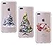 Produktbild iPhone 7 Plus Hülle Silikon,iPhone 8 Plus Hülle Silikon, LuckyW 3X TPU Christmas Series Hülle für iPhone 7 Plus/7s Plus/8 Plus/8s Plus (5.5 zoll) Soft Silikon Glitter Tasche Transparent Clear Klar Durchsichtig Ultra Slim Thin Dünne Schutzhülle Weiche Flexibel Kratzfeste Scratch-Resistant Stoßfest Shockproof Etui Bumper Case