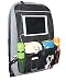 Misslo Car Back Seat Organiser Multi-Pocket Travel Storage With Touch Screen iPad Holder (Black)