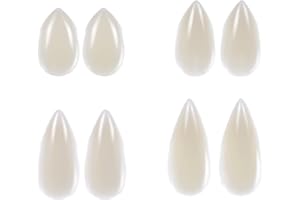ZHANMAI 4 Pairs Vampire Teeth Costume Fangs Fake Teeth for Adult Cosplay Halloween Themed Party, 4 Sizes