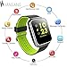 Price comparison product image Hangang Fitness Tracker Heart Rate Monitor Activity Tracker Smart Bracelet Bluetooth Pedometer Smartwatch for iPhone X 8 8 Plus Samsung S8 and Other Android or iOS Smartphones (Green)