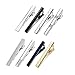 Produktbild FJSM 8 Stücke Herren Krawattenklammer Krawattennadel Tie Clips Krawattenklammern Krawattennadeln mit Geschenkbox für Männer Geschäft Business Hochzeit