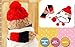 SONGQEE(TM) Winter Warm Boys Wool Acrylic Hat/Scarf Set Knitted Hat Scarf Red Cute Bear for Christmas (Red)