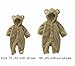 niceeshop(TM) Baby Toddler Winter Fleece Romper Playsuits Onesies (Khaki,90/9-12M)