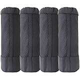 Deconovo Microfiber Sports Towels Set Quick Dry Swimming Towels for Gym Camping traveling 70x140cm Dark Grey Set of Four