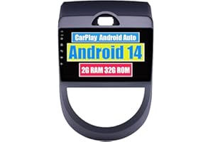 RoverOne Autoradio pour Kia Soul 2009 2010 2011 2012 2013 avec Android Auto Navigation GPS Android Écran Tactile Stéréo Bluetooth Multimédia WiFi CarPlay USB