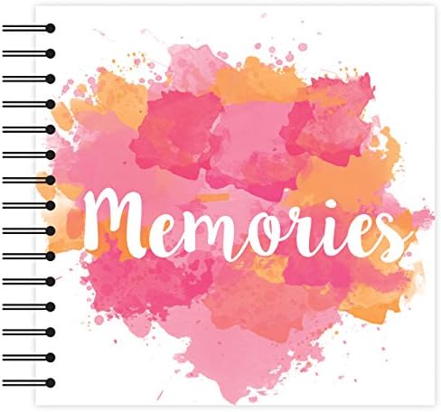 Simply CreativePlain White Scrapbook Album - Memories Pink 12"x12"