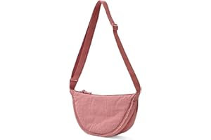 ANYWN Torba na ramię damska z półksiężycem, Hobo Casual Crossbody, jednokolorowa, przenośna, półksiężyc, torba na ramię z regulowanym paskiem na ramię