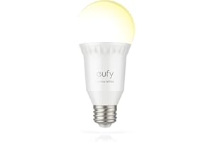 Eufy Lumos Smart Bulb Ampoule intelligente avec app - Lumière blanche (2700K), 9W, Wi-Fi, pas de hub requis, 800 lumens (compatible avec Amazon Alexa)