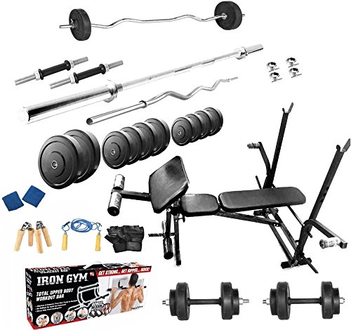 Protoner 92 Kgs With 4 Rods + 7 In 1 Bench Home Gym Package