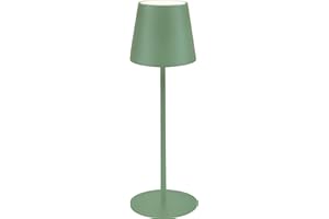 Majestic AGATA - Lampada da tavolo LED senza fili ricaricabile, Lunga durata, Dimmer Touch, Luce Calda-Naturale-Fredda, per interni ed esterni IP54, H37cm, Verde