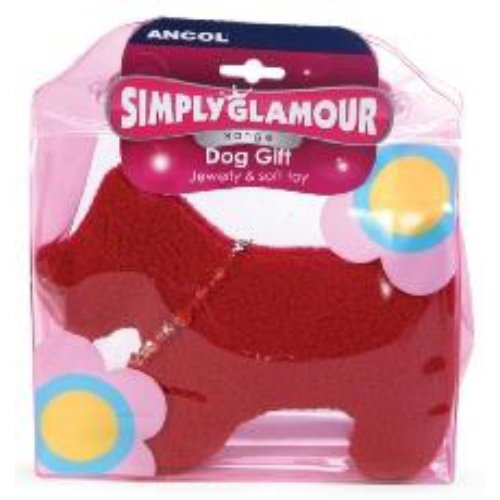Ancol-Simply-Glamour-Jewellery-with-Dog-Ruby-Red