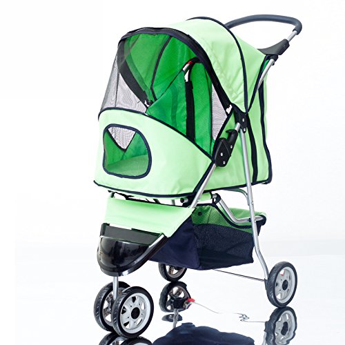 NAUY-Three-wheel-Light-Fashion-Pet-Trolley-Cat-And-Dog-Cart-Foldable-Washable-Pet-Car