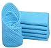 Sinland Microfibre Waffle Weave Dish Cloths Dishcloths Washcloths Facial Cloths 33x33cm Pack of 6 Turquoise