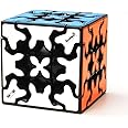 D ETERNAL QiYi Gear 3x3 (Tiled) Black Speed Magic Cube Puzzle Twist Puzzle Toy (3 Layer Gear Cube)