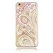 Produktbild KSHOP Handytasche Hülle für iPhone 6 / iphone 6S 4.7" mit Flüssigkeit - Hartschale Backcover Case Schutzhülle Cover Wasser mit Schneekugel Sterne glitzernd Bling Bling Transparent mit Muster Animation - Pfau blume