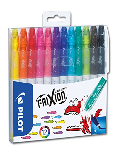 Pilot 4144S12 Fasermaler FriXion Colors, löschbar, 12-er Set