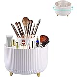 PTBWS Organizer Trucchi,Porta Trucchi Rotante 360°,Multifunzione Contenitore Scatola Cosmetico, per toeletta bagno camera da 