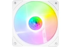 Cooler Master SickleFlow 120 RGB White Edition - Ventilateur de Boîtier PC 1 Refroidissement 120 mm, Compatible Carte Mère RGB Adressable, Pales Translucides, 62 CFM, 2,5 mmH2O, 8 à 27 dBA - ARGB